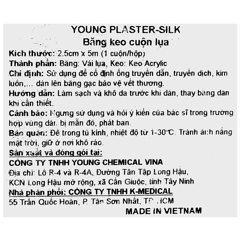 Băng keo lụa Plaid Young Plaster-Silk (1.25cm x 5m) hộp 1 cuộn - 13